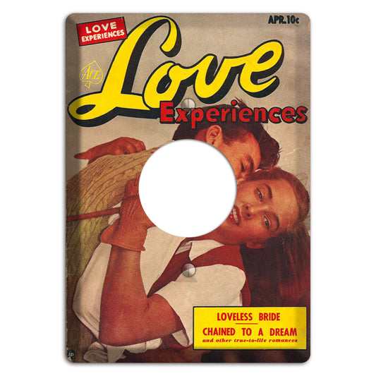Love Experiences Vintage Comics Single Receptacle Wallplate