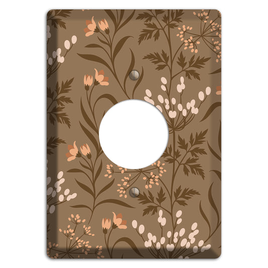 Fall Floral 2 Single Receptacle Wallplate