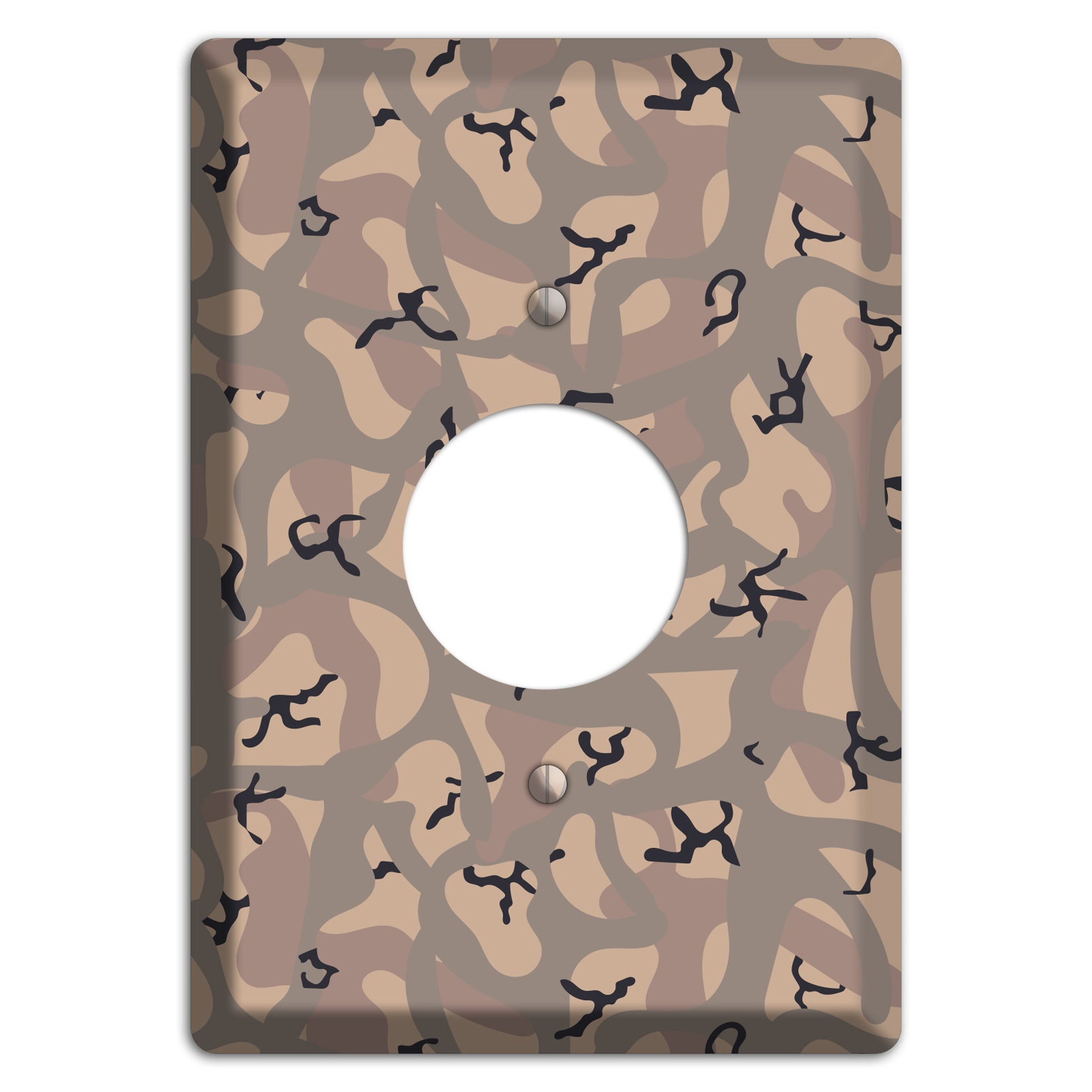 Urban Tracks Camo Single Receptacle Wallplate