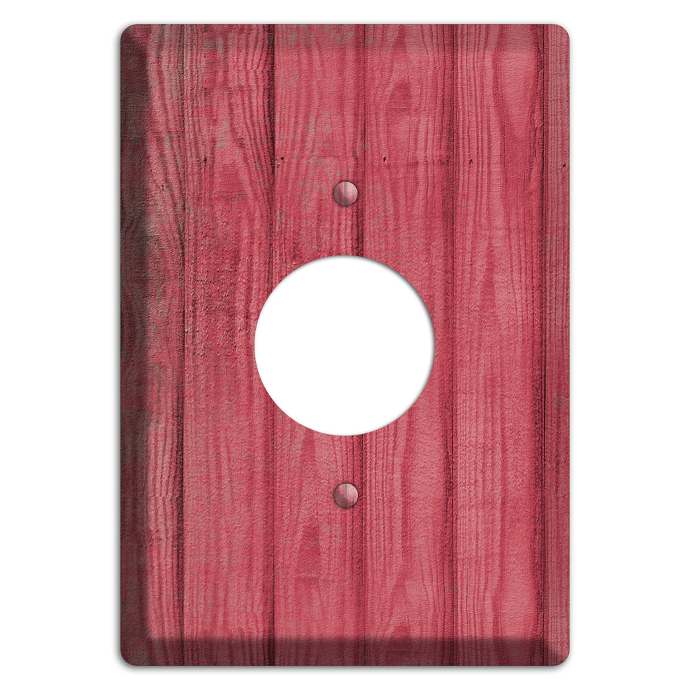 Fuzzy Wuzzy Weathered Wood Single Receptacle Wallplate