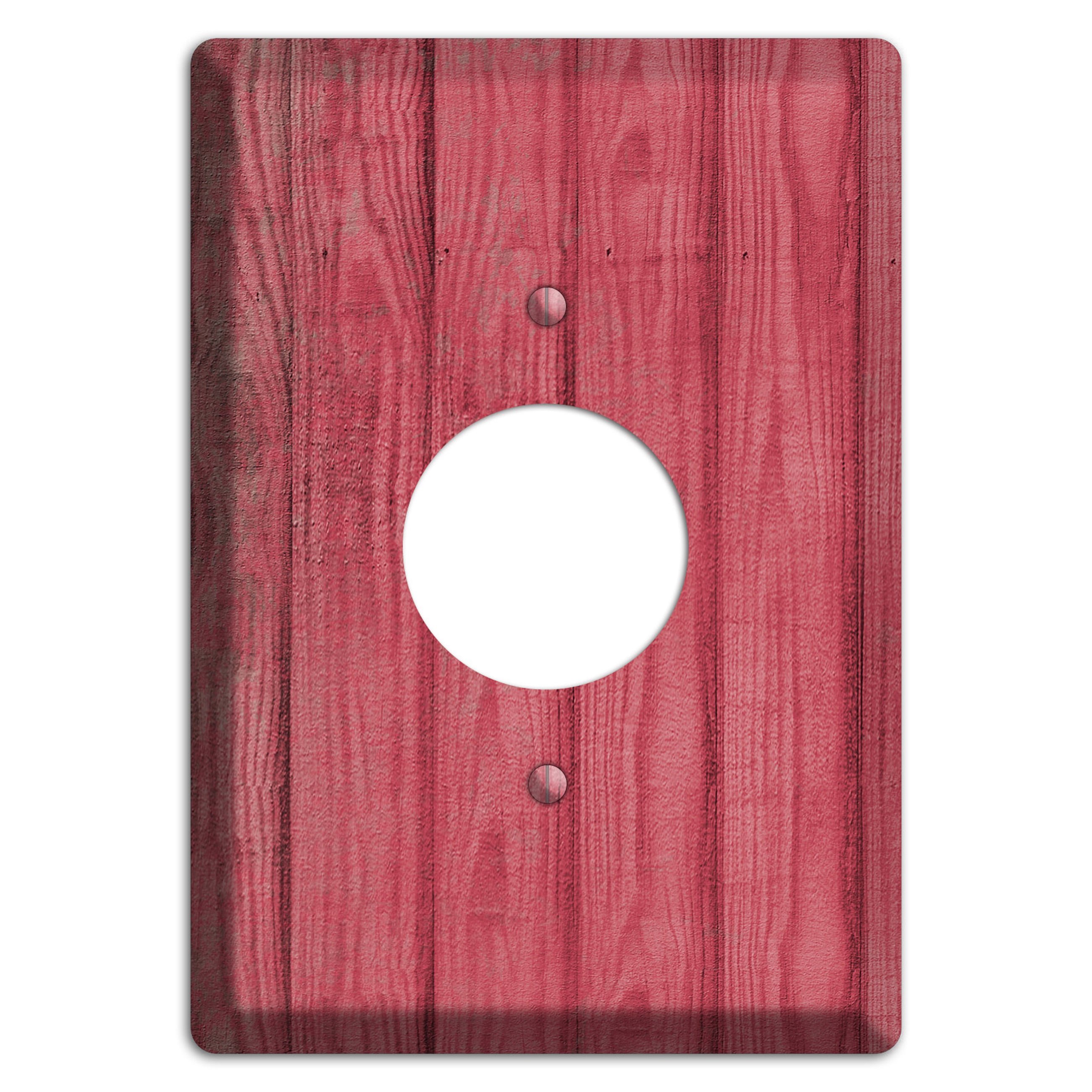 Fuzzy Wuzzy Weathered Wood Single Receptacle Wallplate