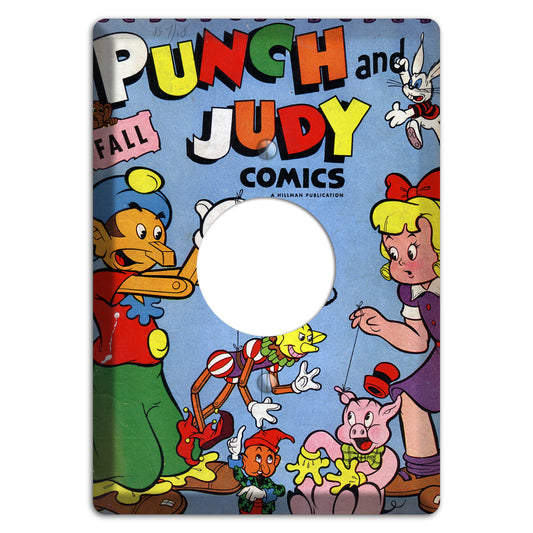 Punch and Judy Vintage Comics Single Receptacle Wallplate