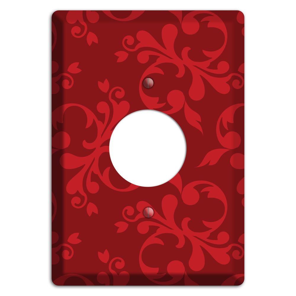 Red Victorian Toile Single Receptacle Wallplate