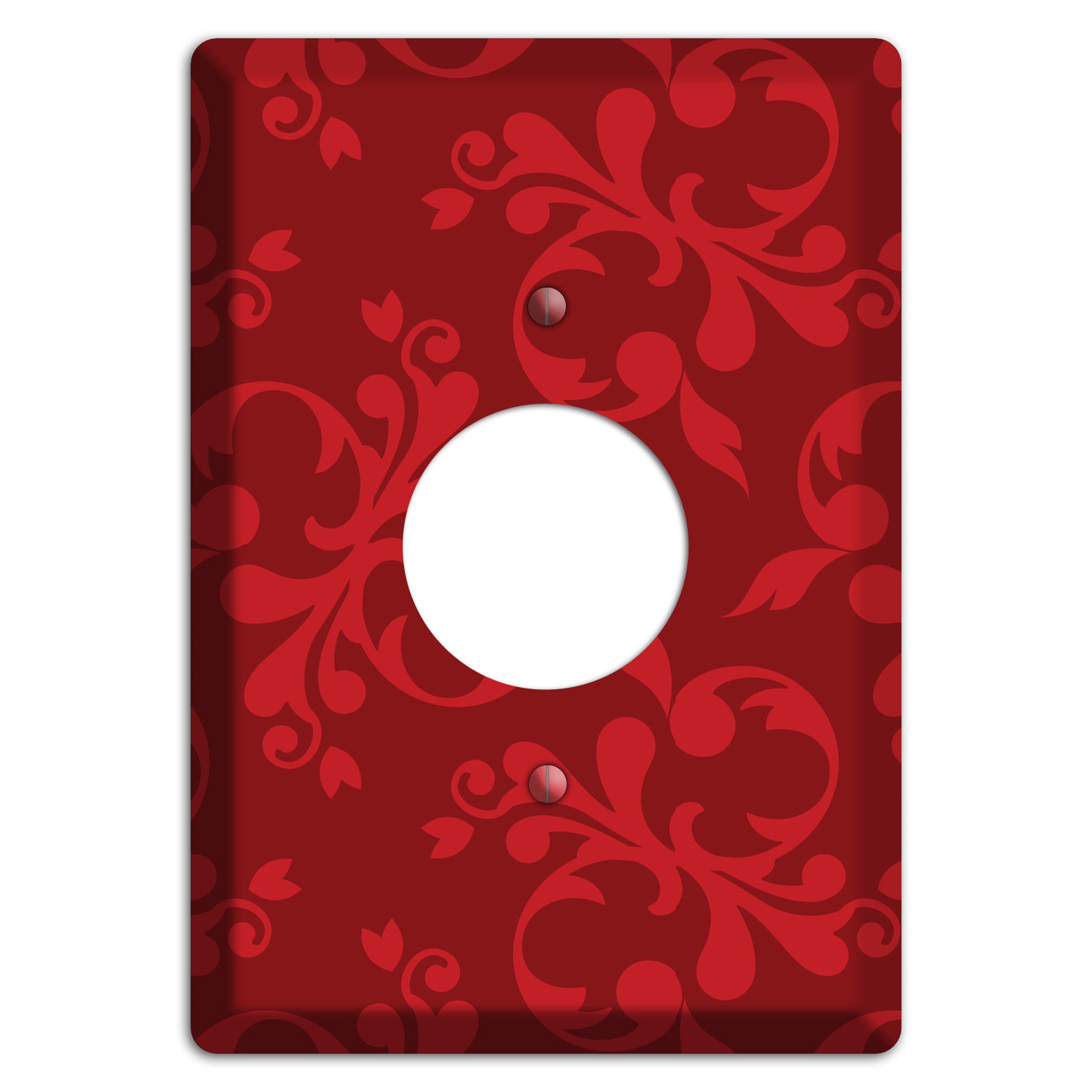 Red Victorian Toile Single Receptacle Wallplate