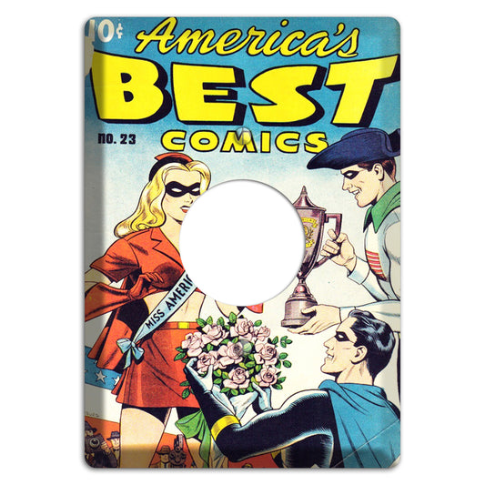 Miss Americas Vintage Comics Single Receptacle Wallplate