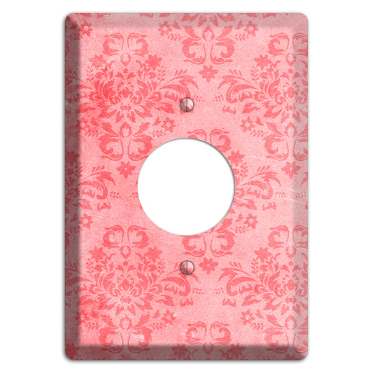 Rose Bud Soft Coral Single Receptacle Wallplate