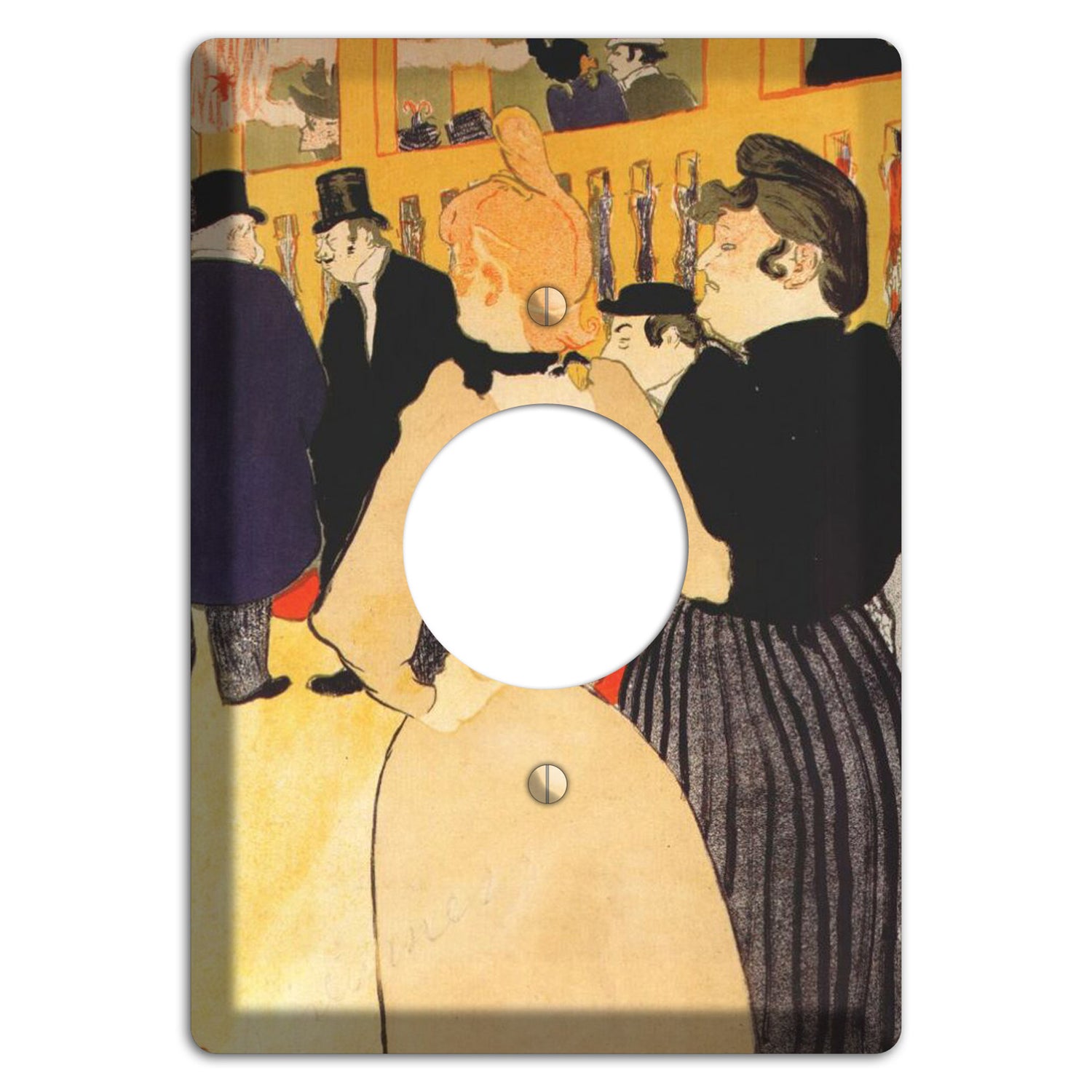 Mome Fromage Vintage Poster Single Receptacle Wallplate