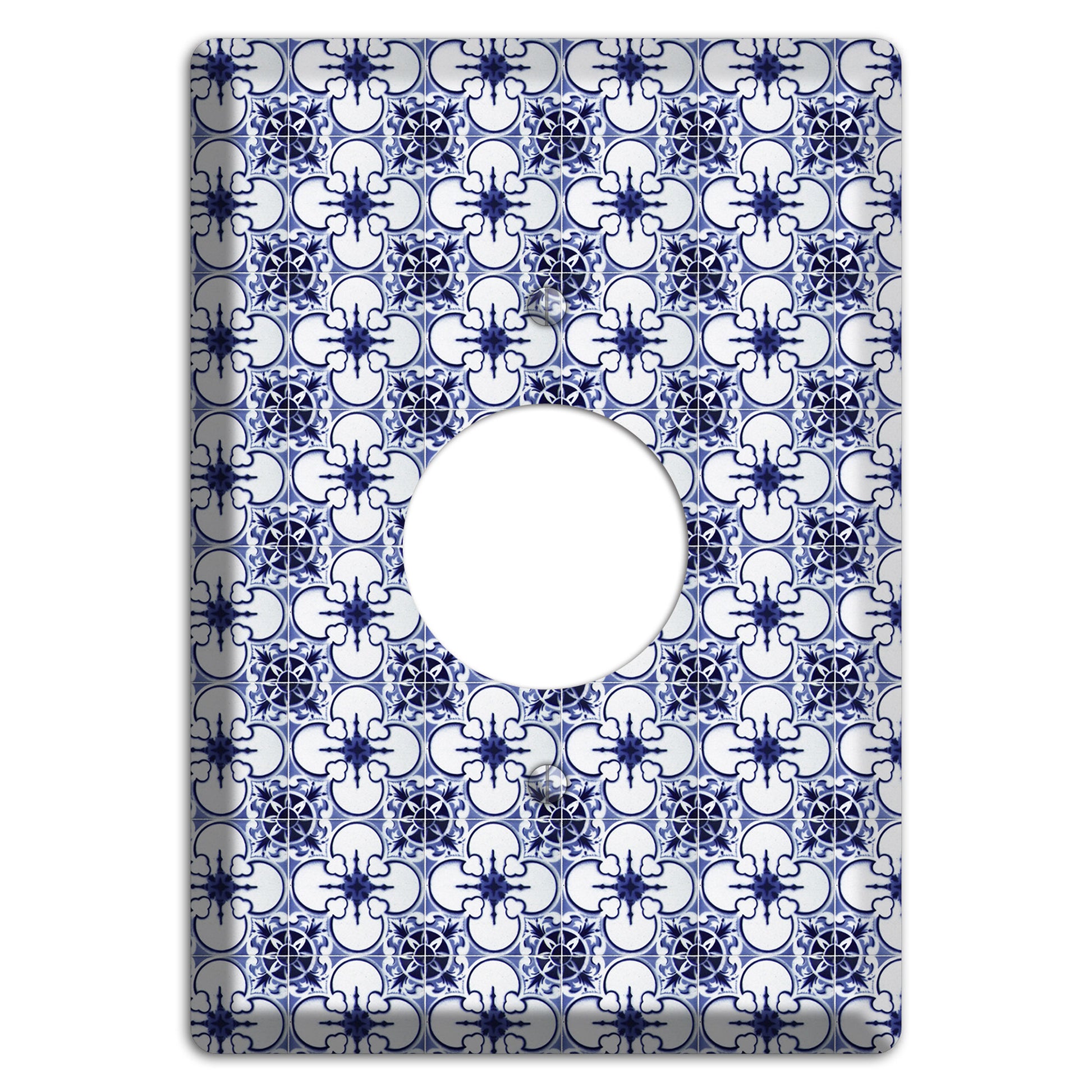 Tavira Tiles 9 Single Receptacle Wallplate