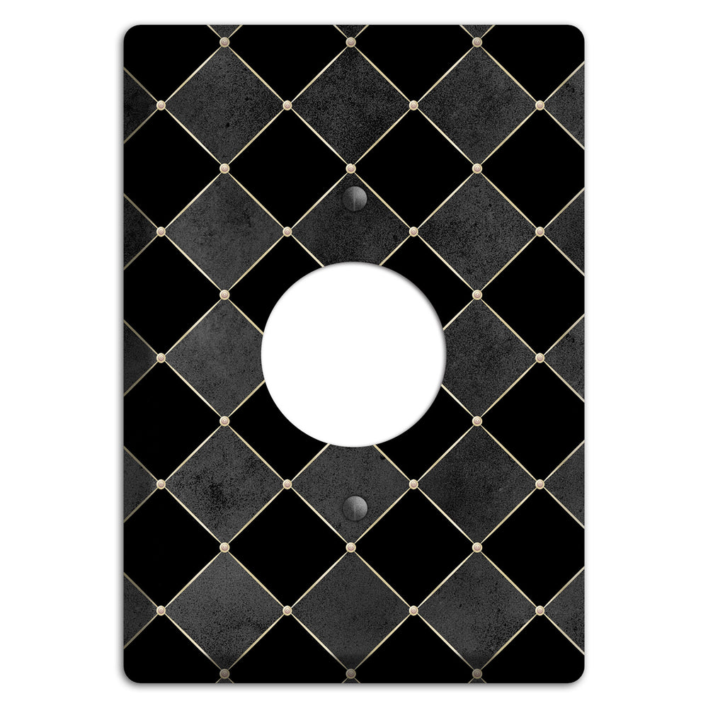 Edgar Allen Poe Diamond Single Receptacle Wallplate