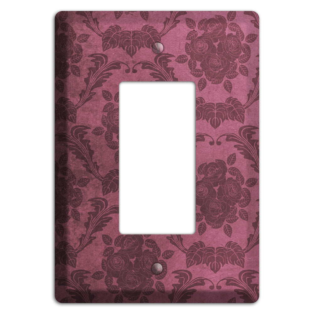 Turkish Rose Vintage Rose Damask Rocker Wallplate