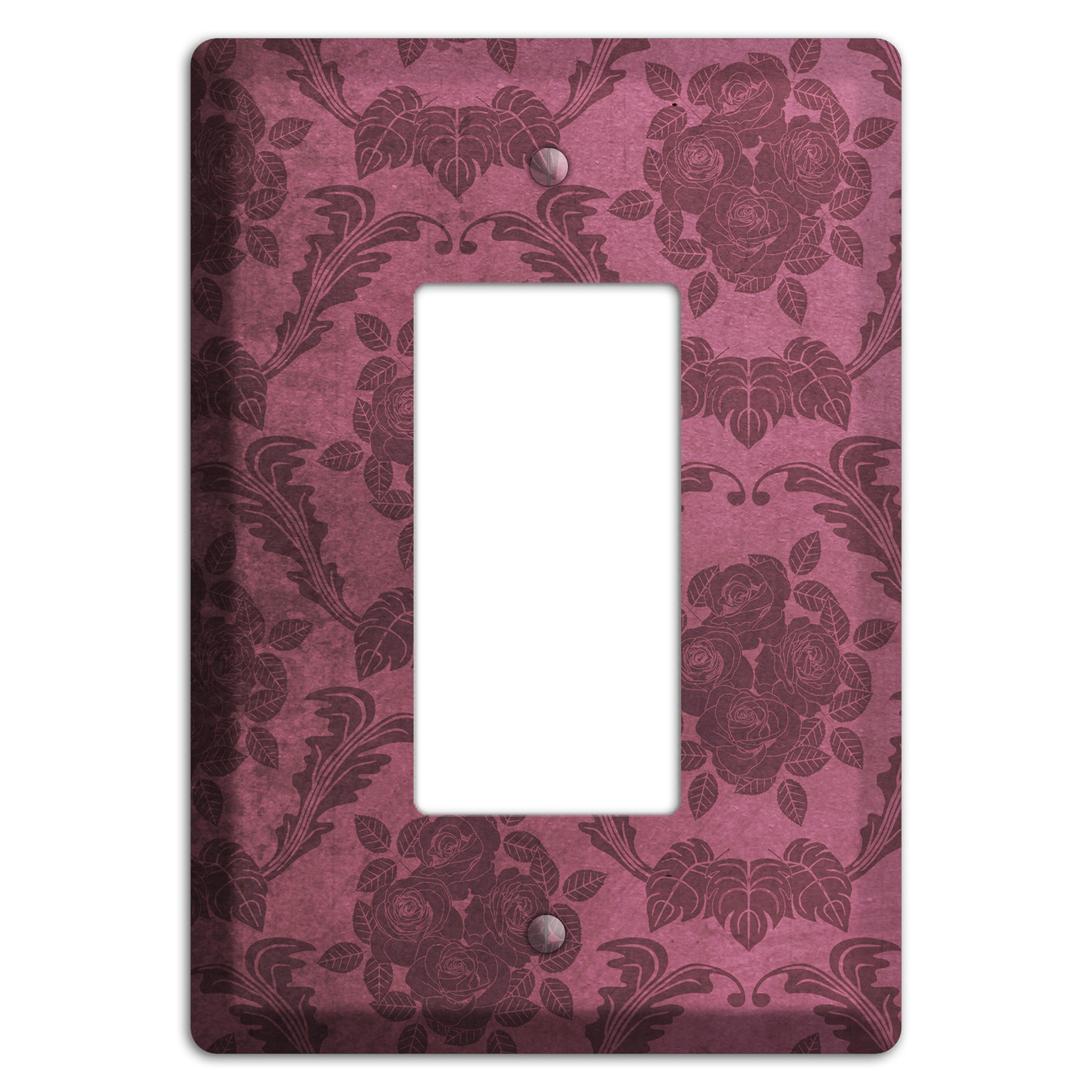 Turkish Rose Vintage Rose Damask Rocker Wallplate