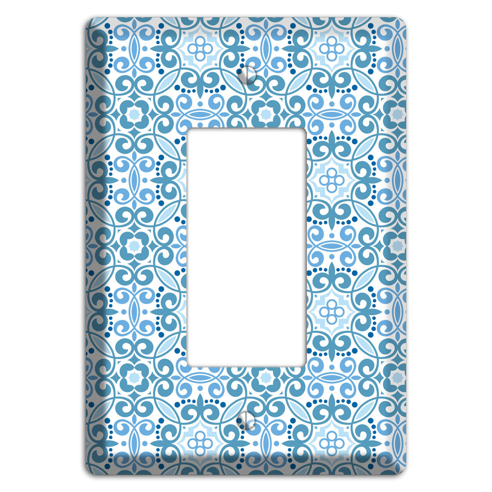Multi Blue Foulard Rocker Wallplate