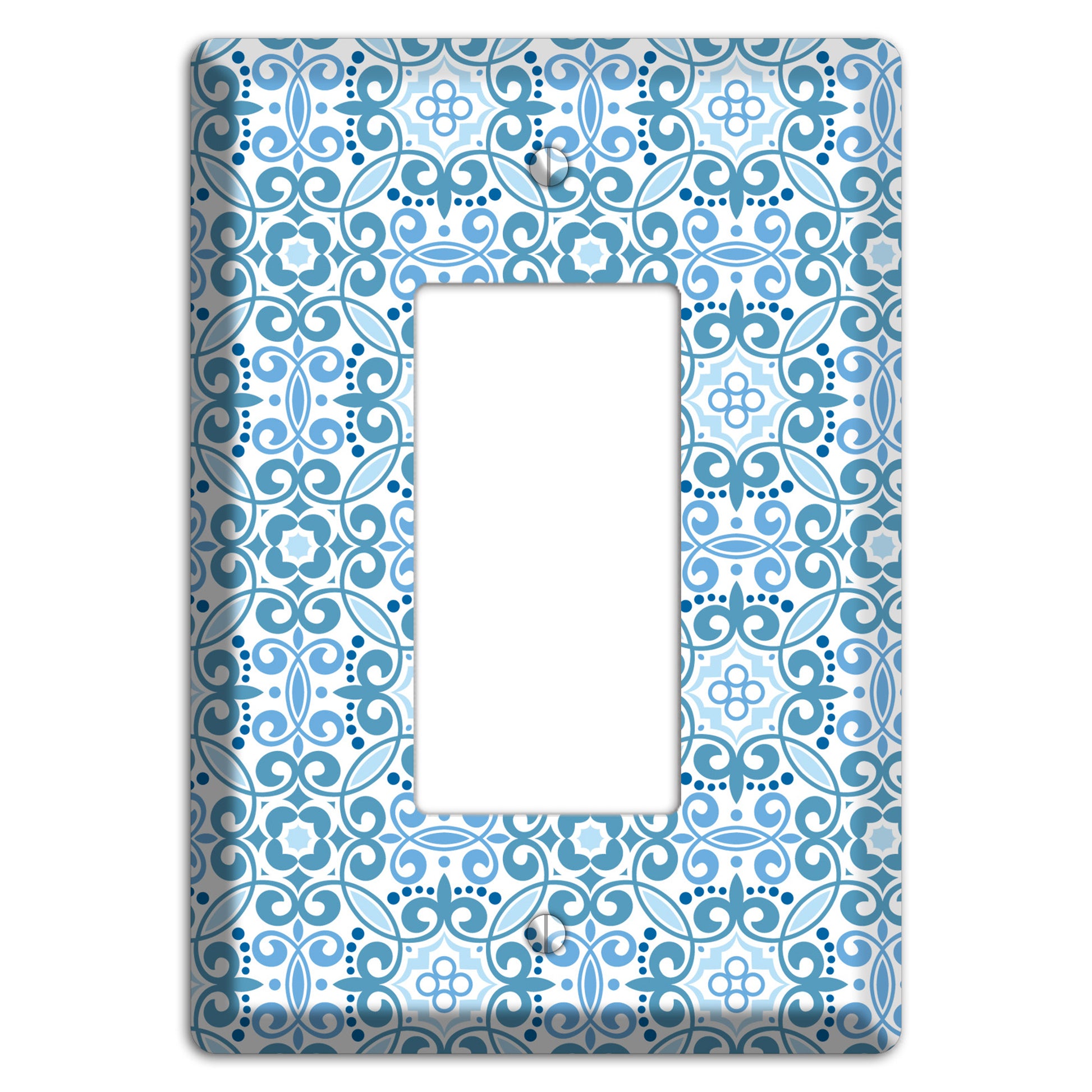 Multi Blue Foulard Rocker Wallplate
