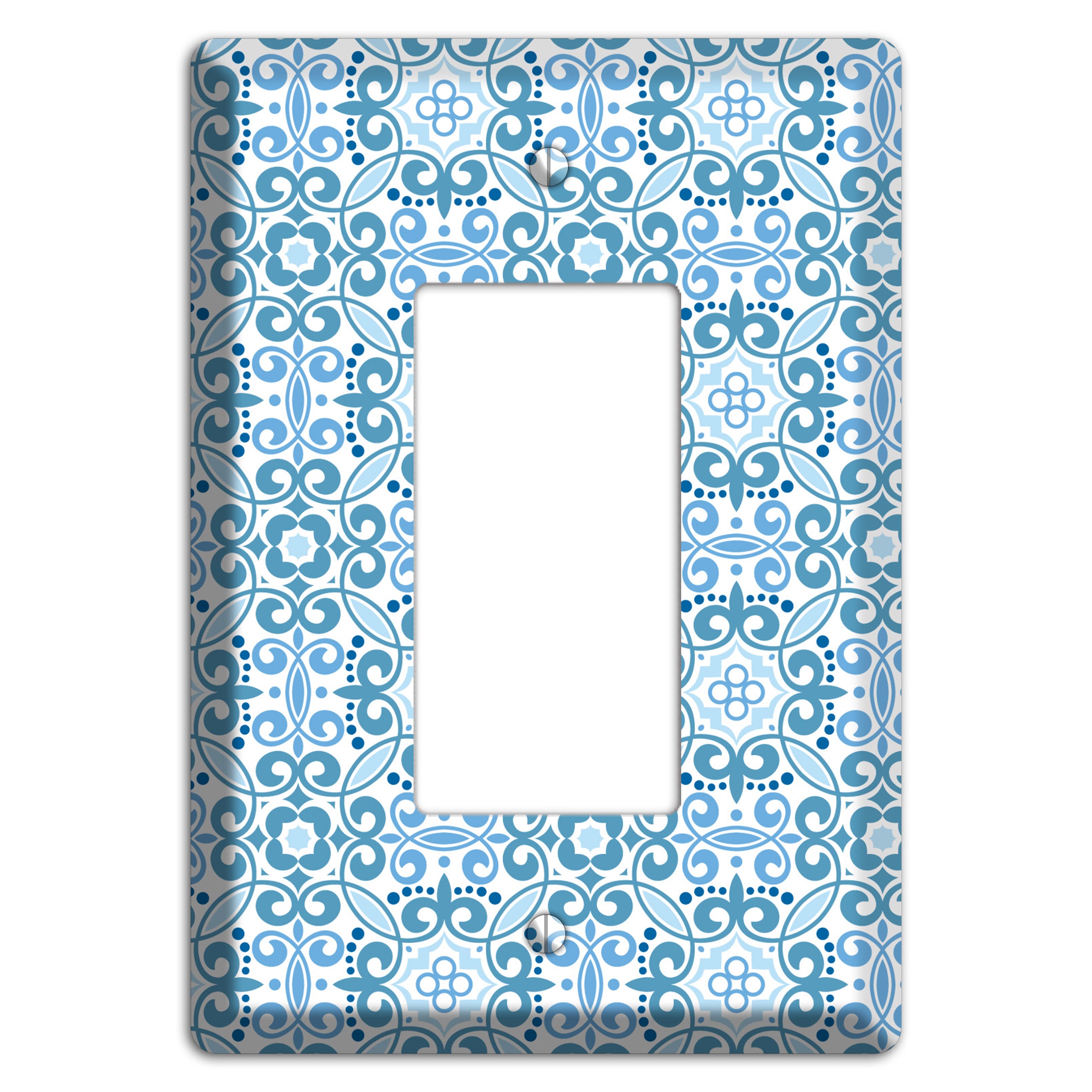 Multi Blue Foulard Rocker Wallplate