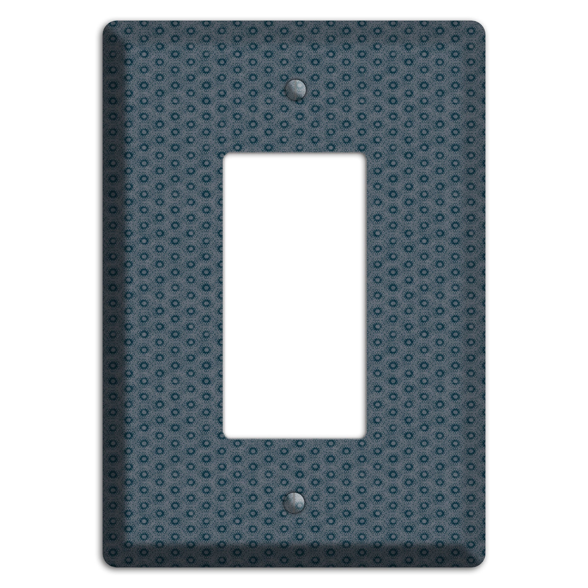 Blue Grey Foulard Rocker Wallplate