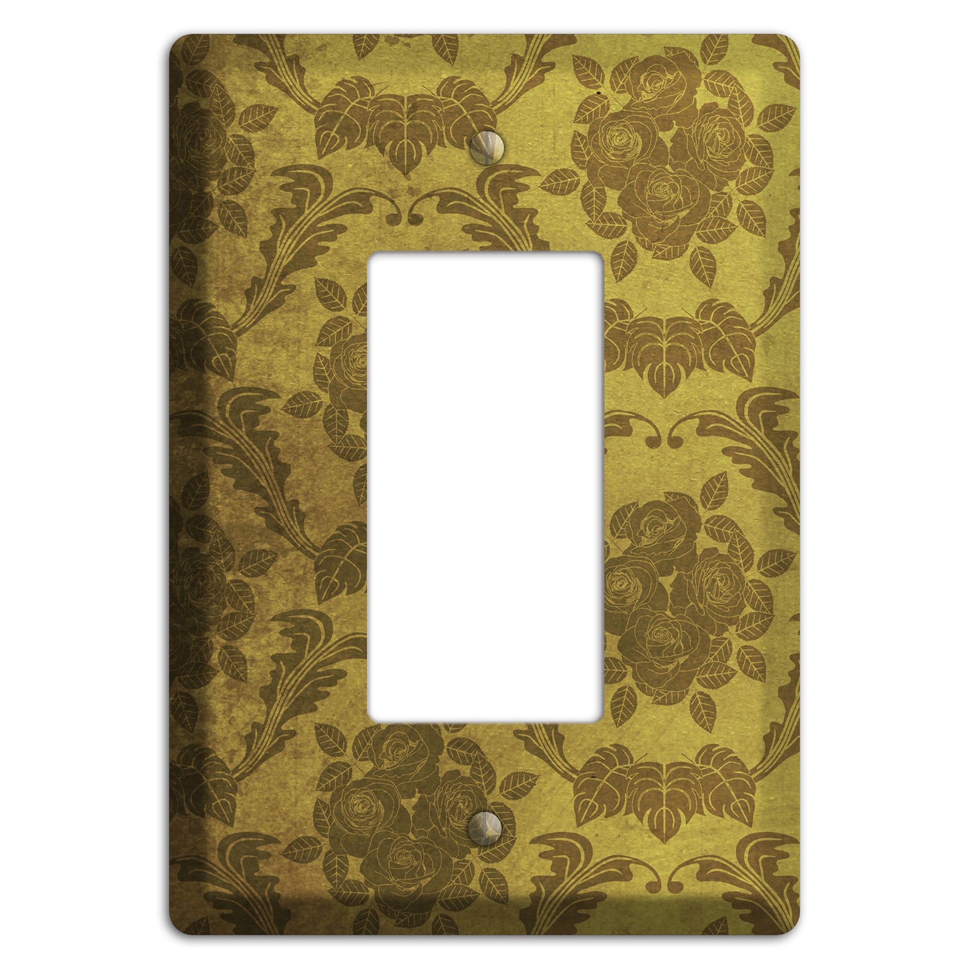 Pesto Vintage Rose Damask Rocker Wallplate