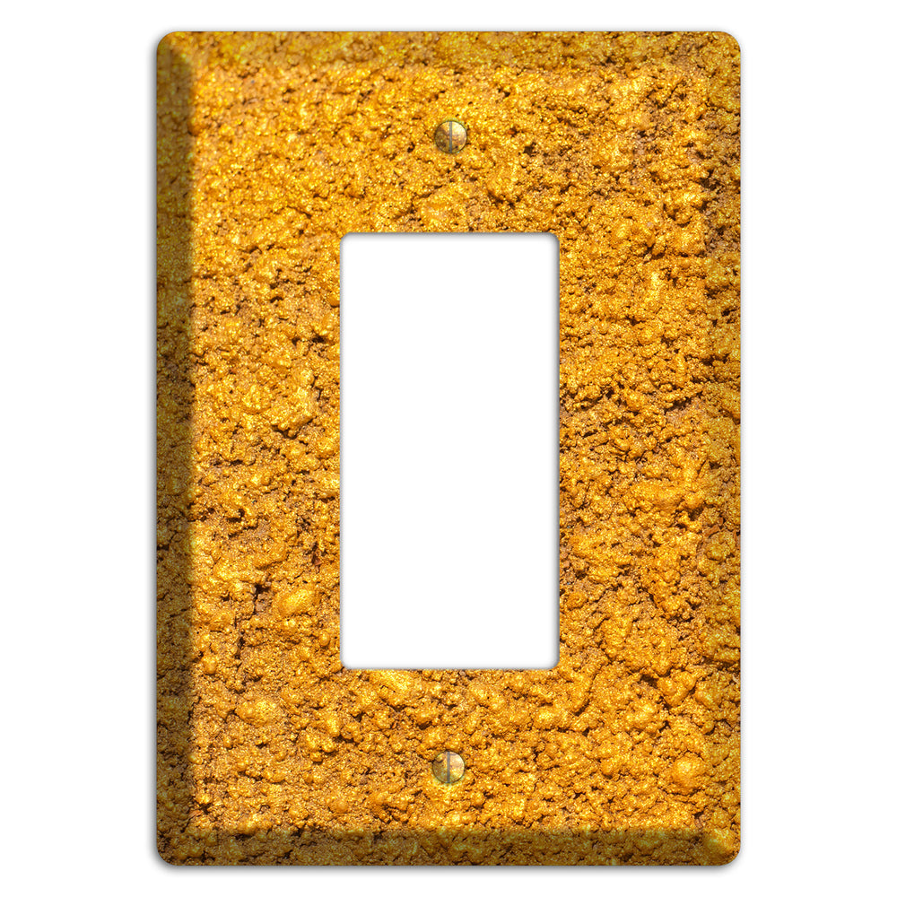 Yellow Textured Concrete Rocker Wallplate