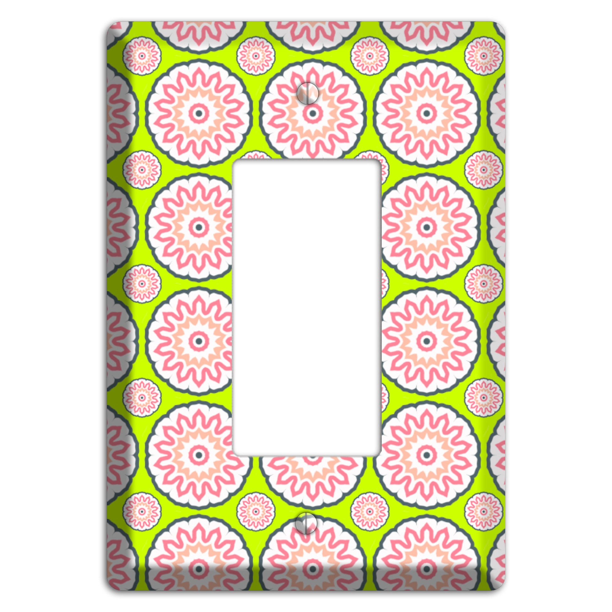 Green with Tiled Suzani Rocker Wallplate