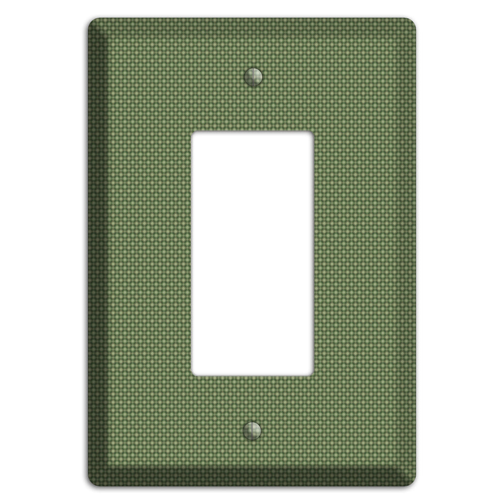 Multi Green Tiny Checkered Circles Rocker Wallplate