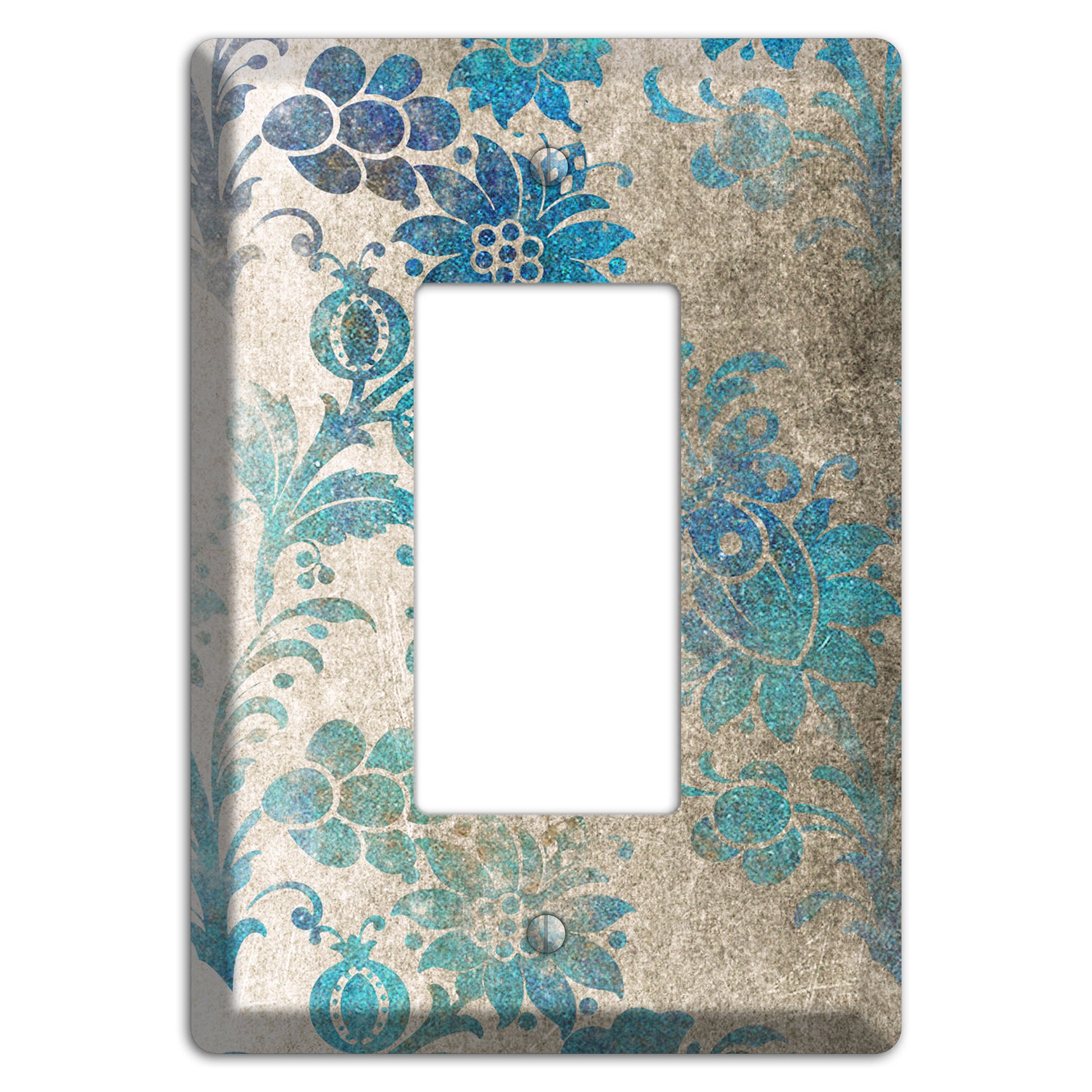 Mantle Whimsical Damask Rocker Wallplate