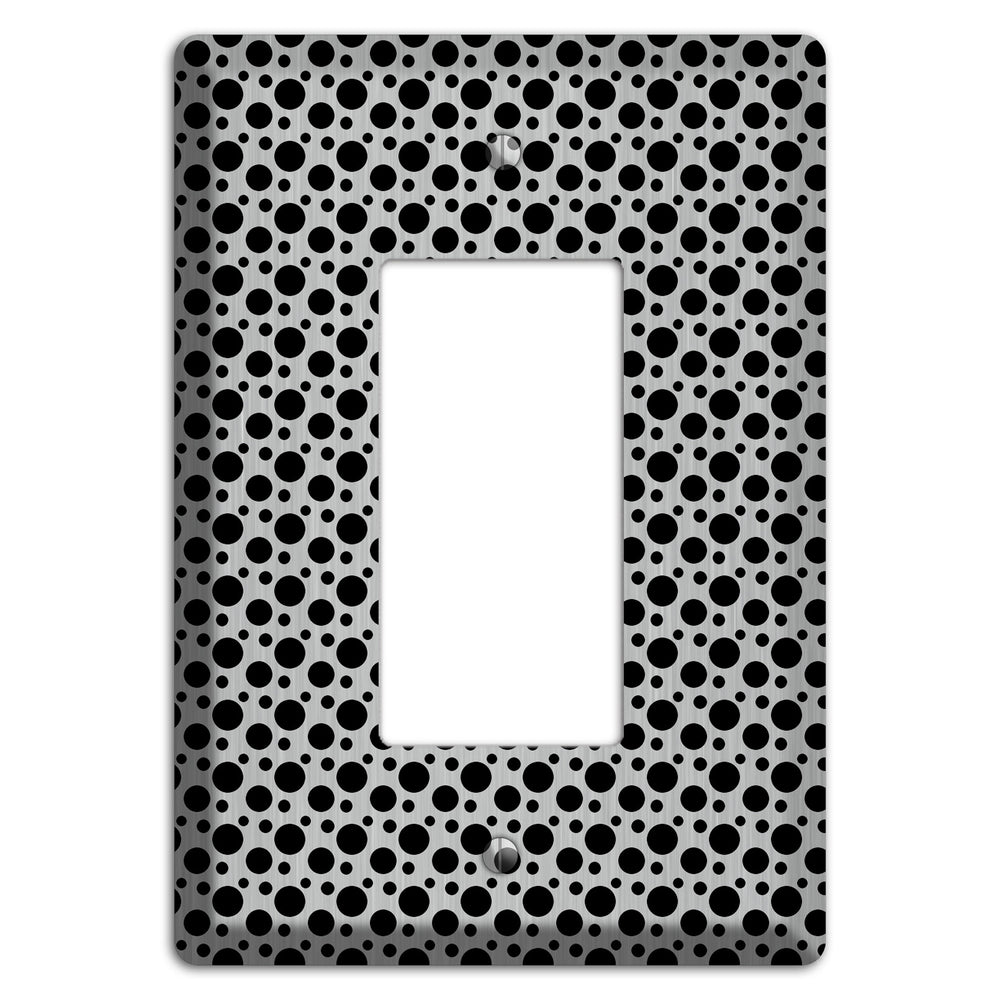Small and Tiny Polka Dots Stainless Steel Rocker Wallplate