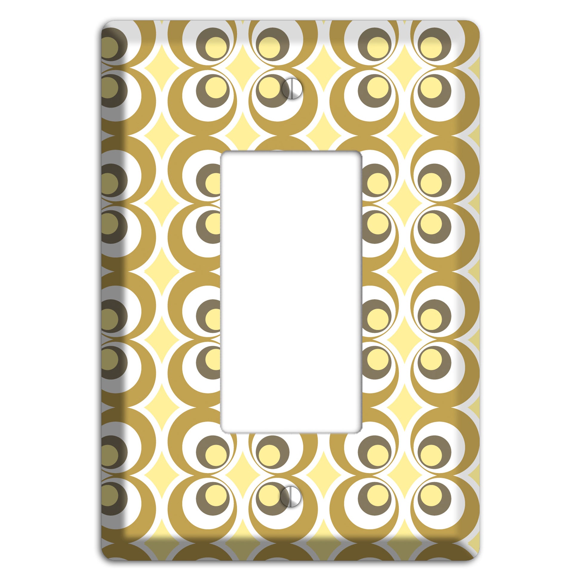 Multi Olive Offset Bullseye Rocker Wallplate