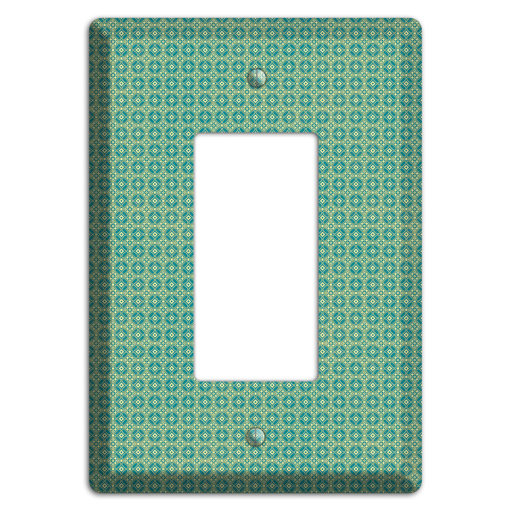 Multi Soft Green Arabesque Rocker Wallplate