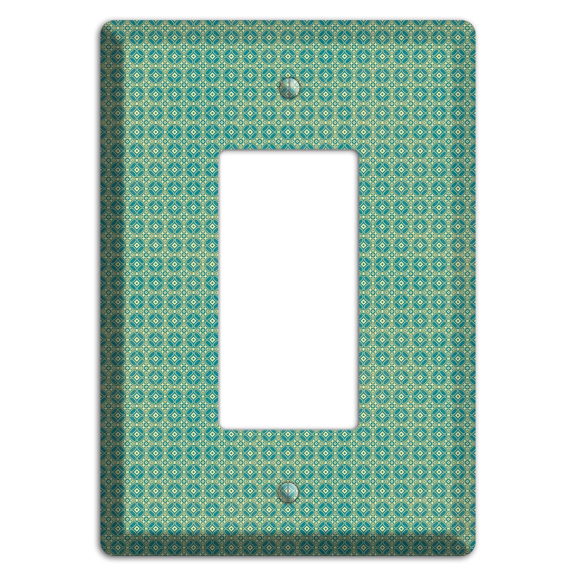 Multi Soft Green Arabesque Rocker Wallplate