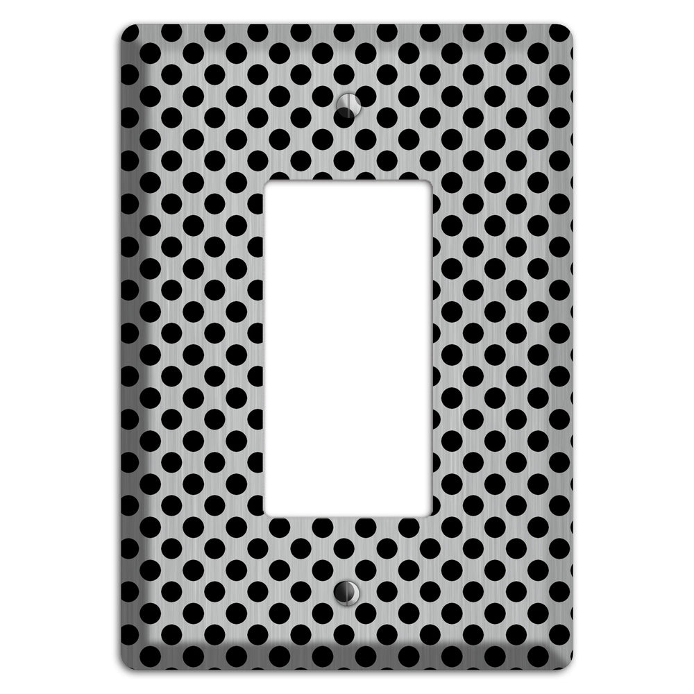 Packed Small Polka Dots Stainless Steel Rocker Wallplate