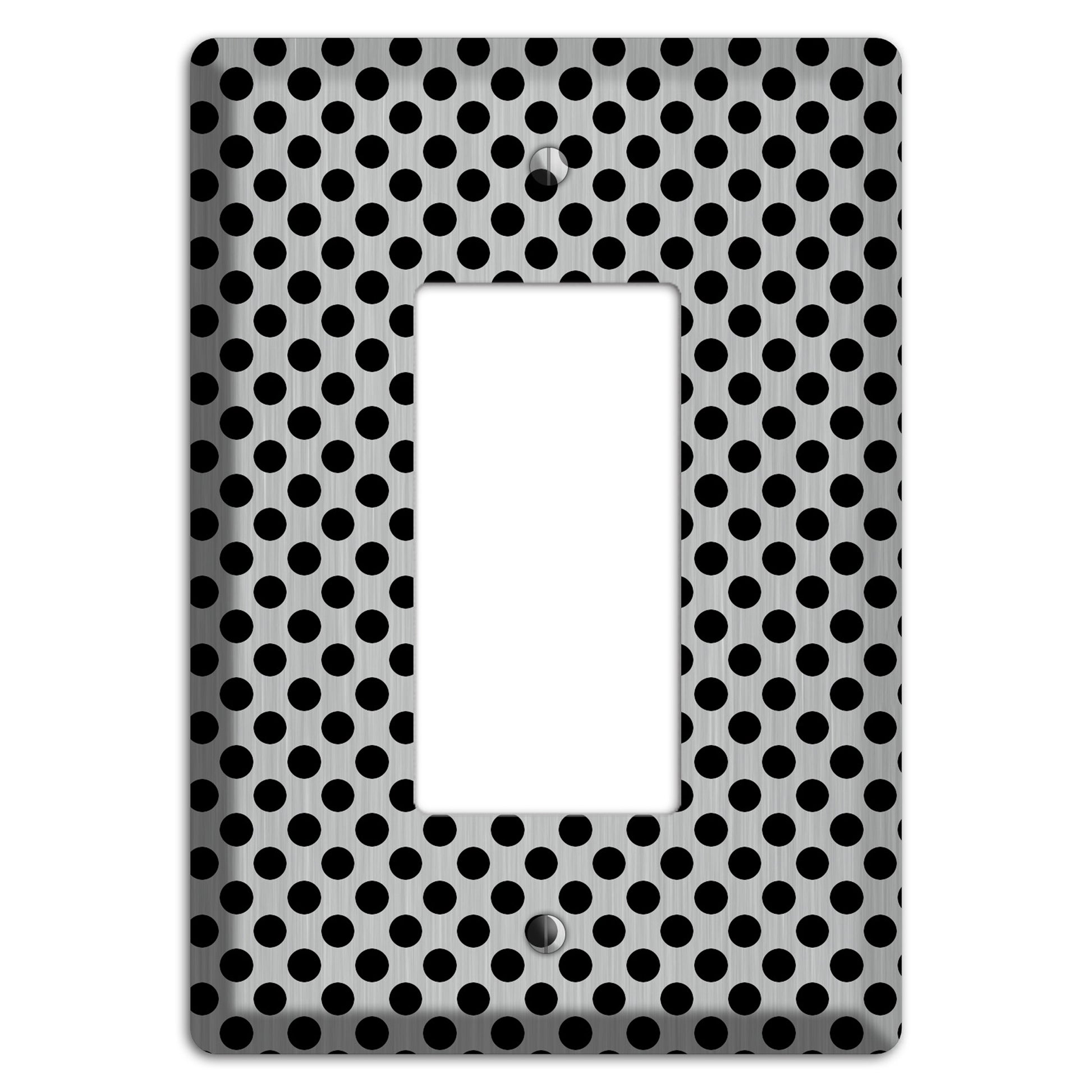 Packed Small Polka Dots Stainless Rocker Wallplate