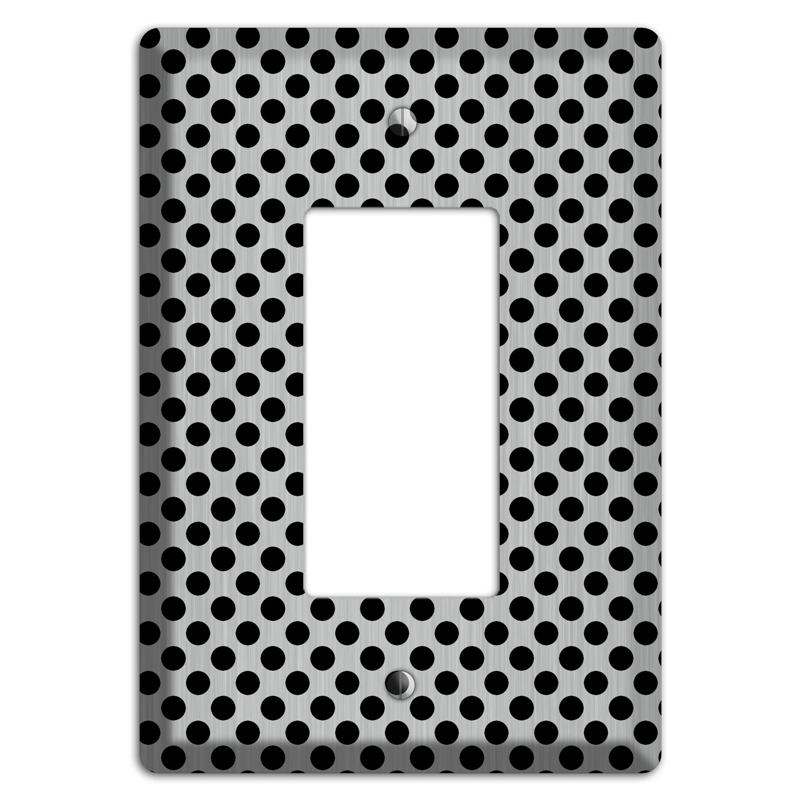 Packed Small Polka Dots Stainless Rocker Wallplate