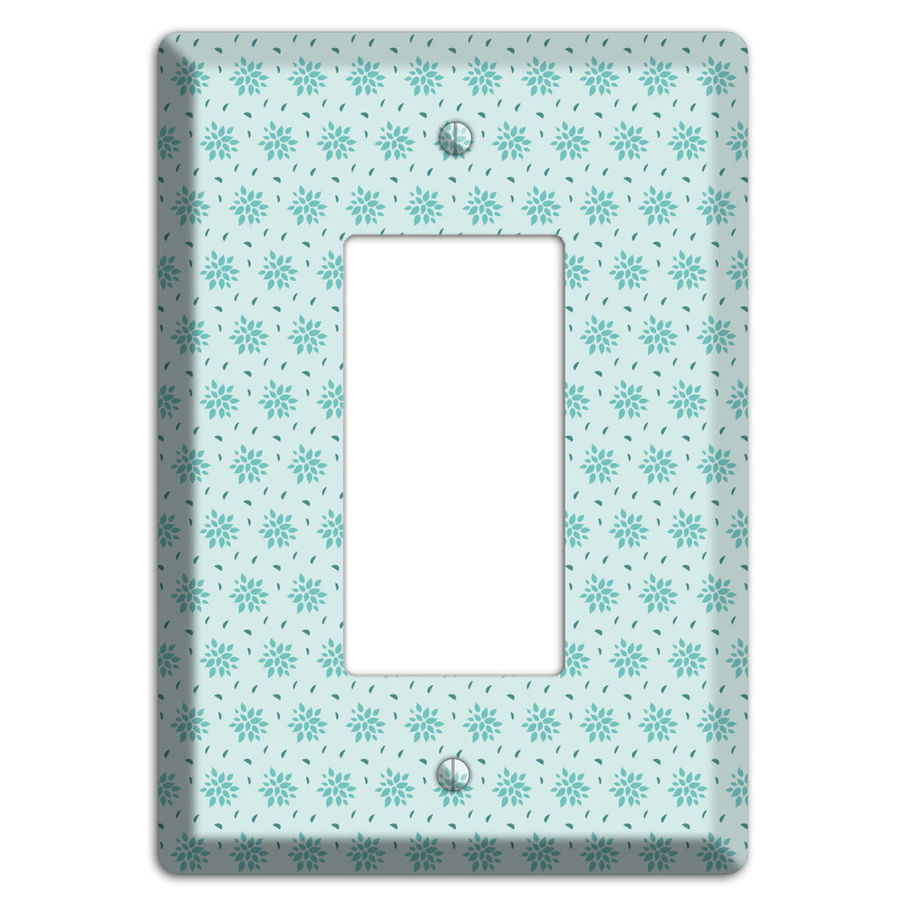 Soft Blue Calico Rocker Wallplate