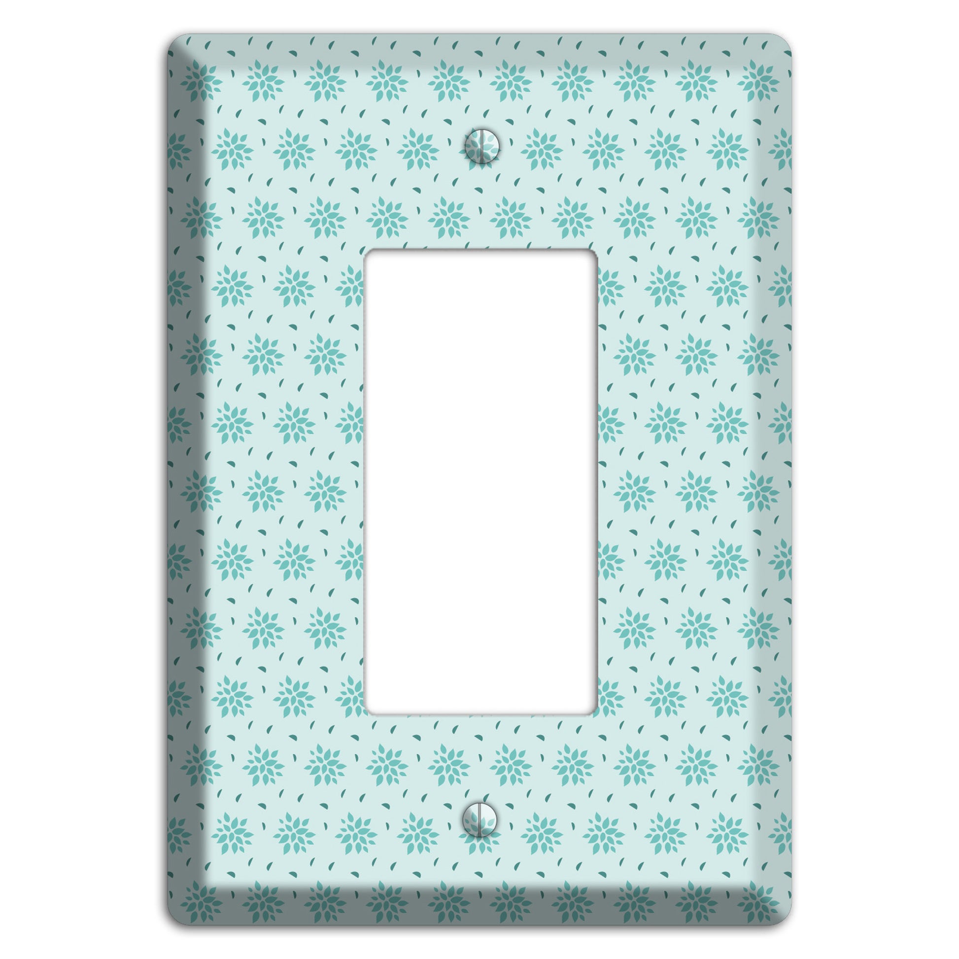 Soft Blue Calico Rocker Wallplate