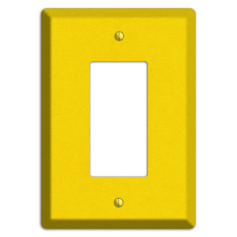 Tangerine Yellow Kraft Rocker Wallplate