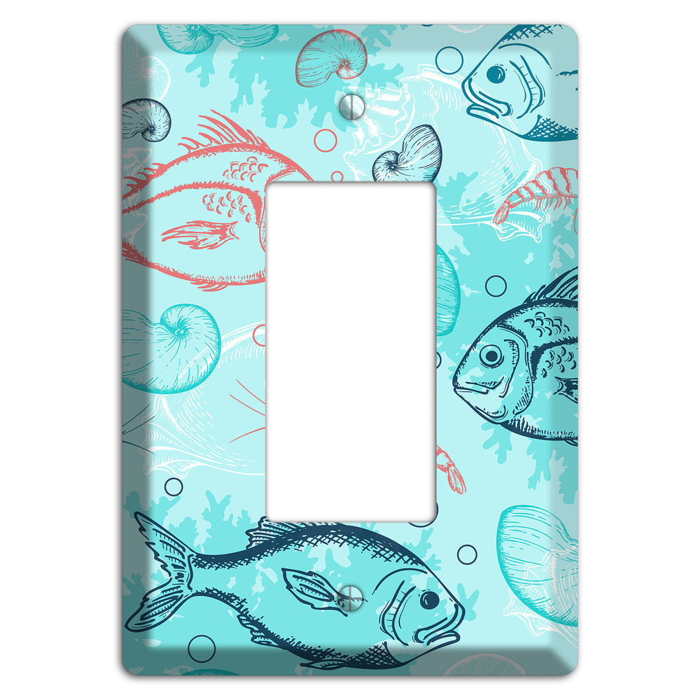 Mixed Sea Life Style 24 Rocker Wallplate