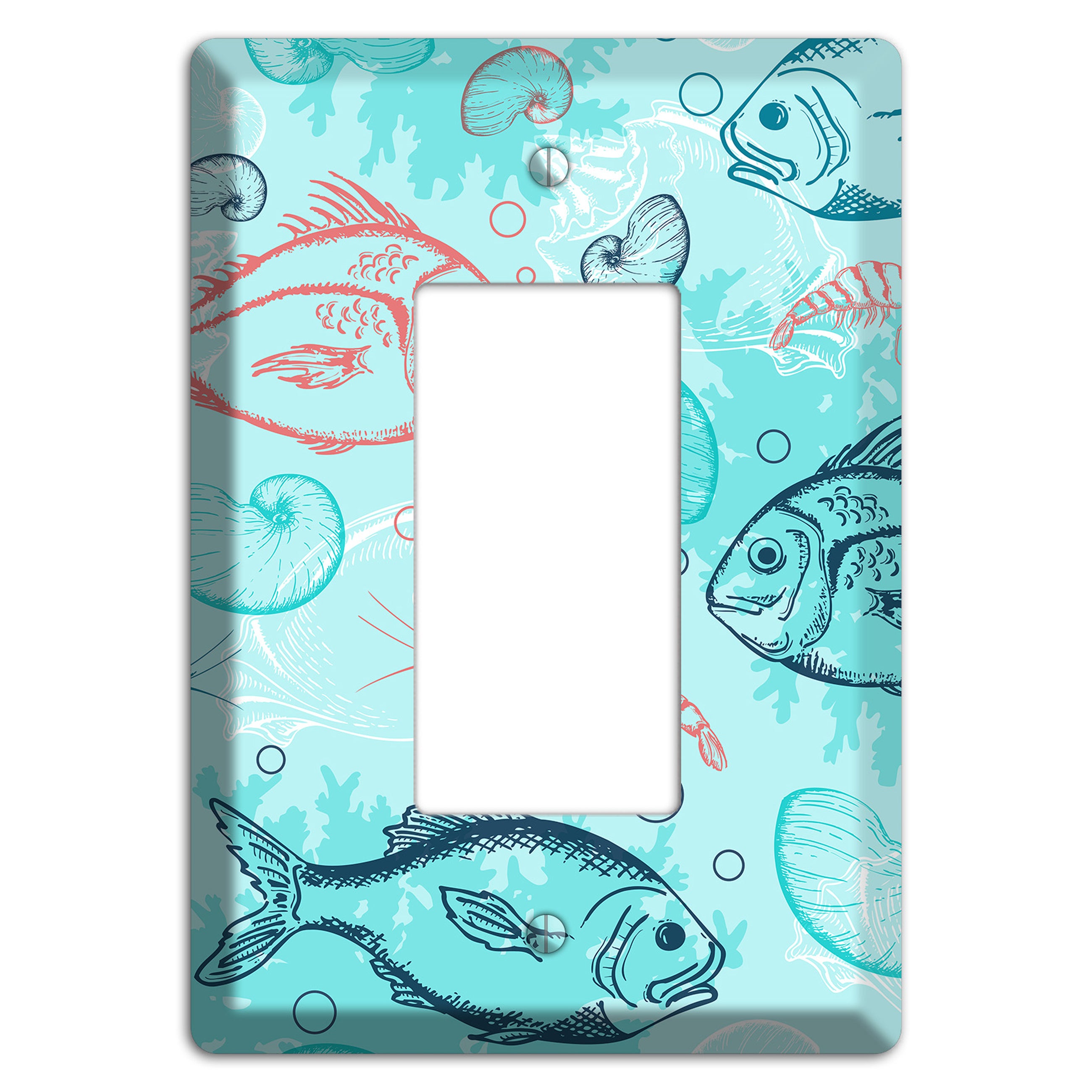 Mixed Sea Life Style 24 Rocker Wallplate