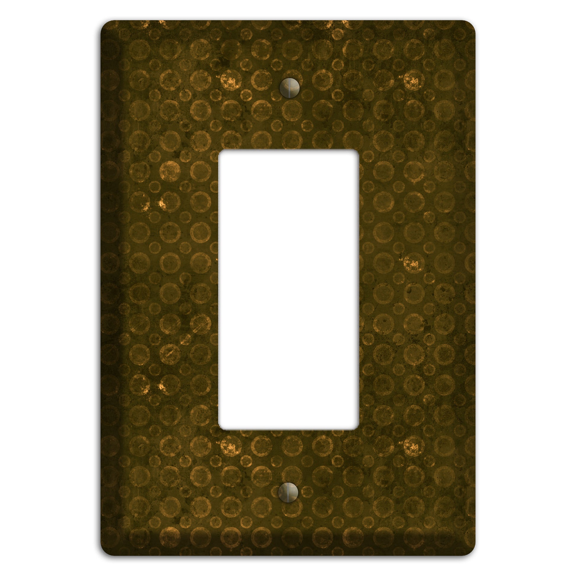 Olive Circles Rocker Wallplate