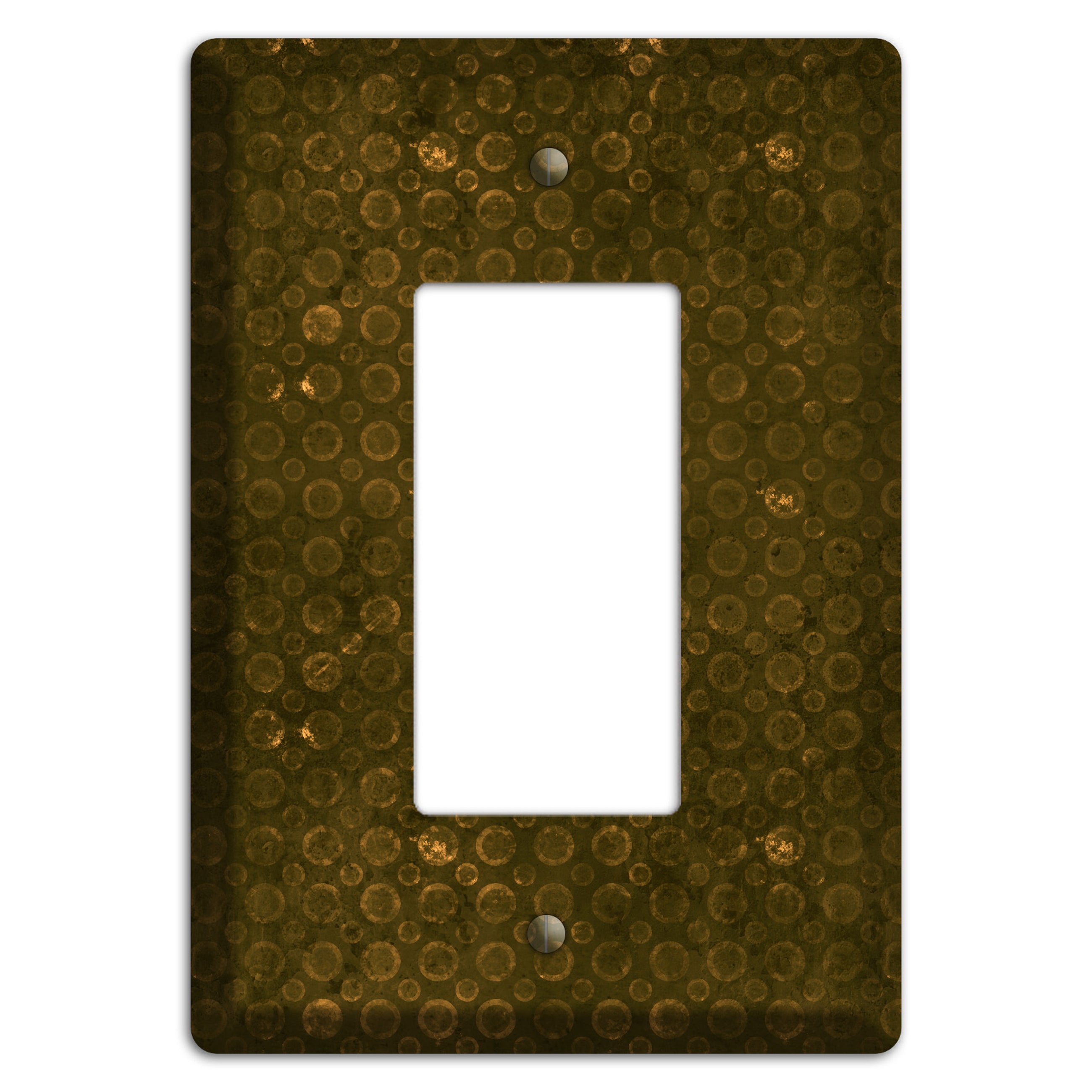 Olive Circles Rocker Wallplate