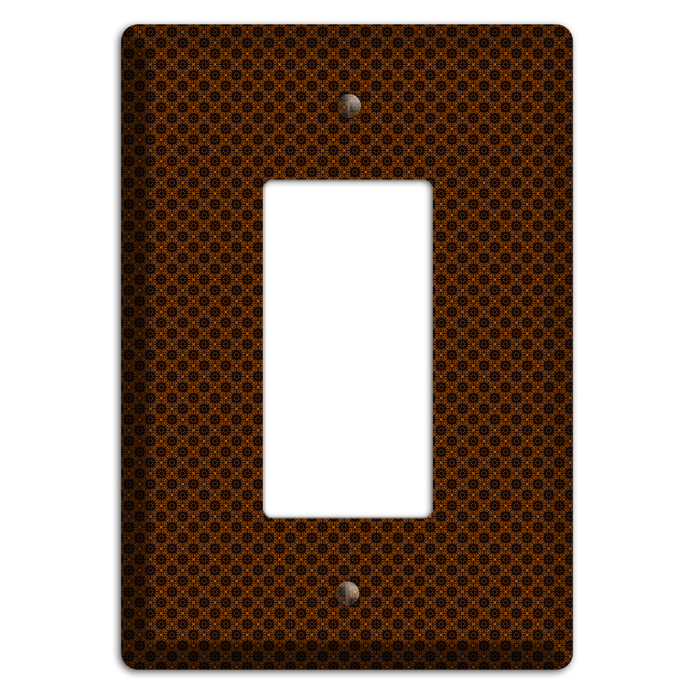 Brown Geometric Rocker Wallplate