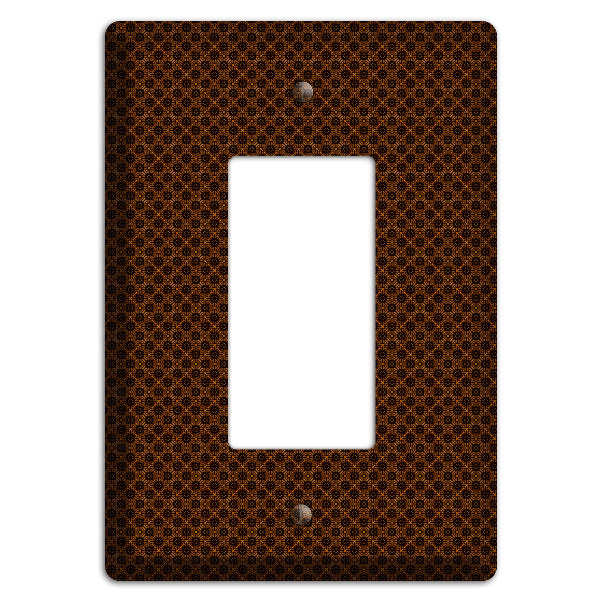 Brown Geometric Rocker Wallplate