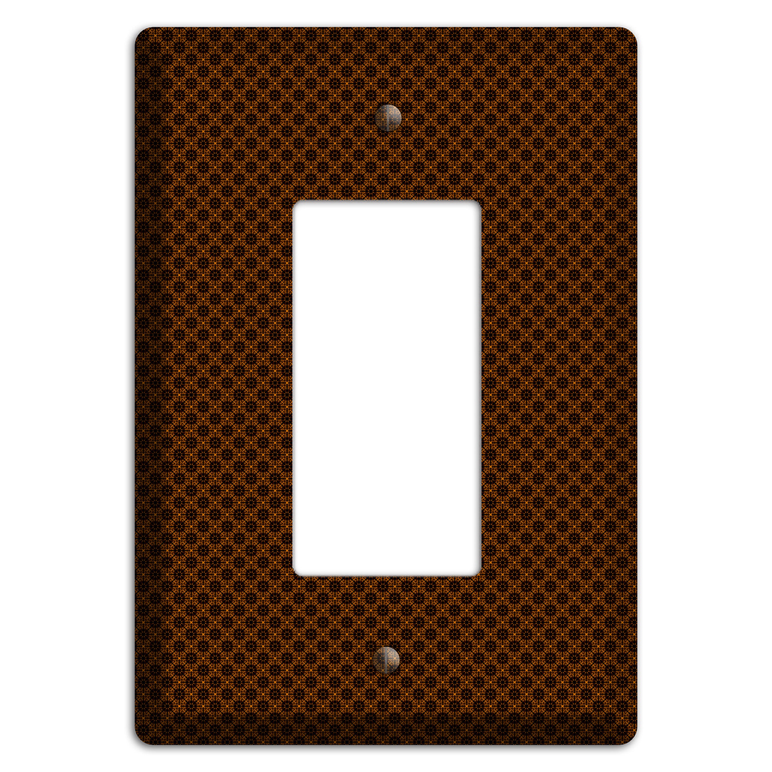 Brown Geometric Rocker Wallplate