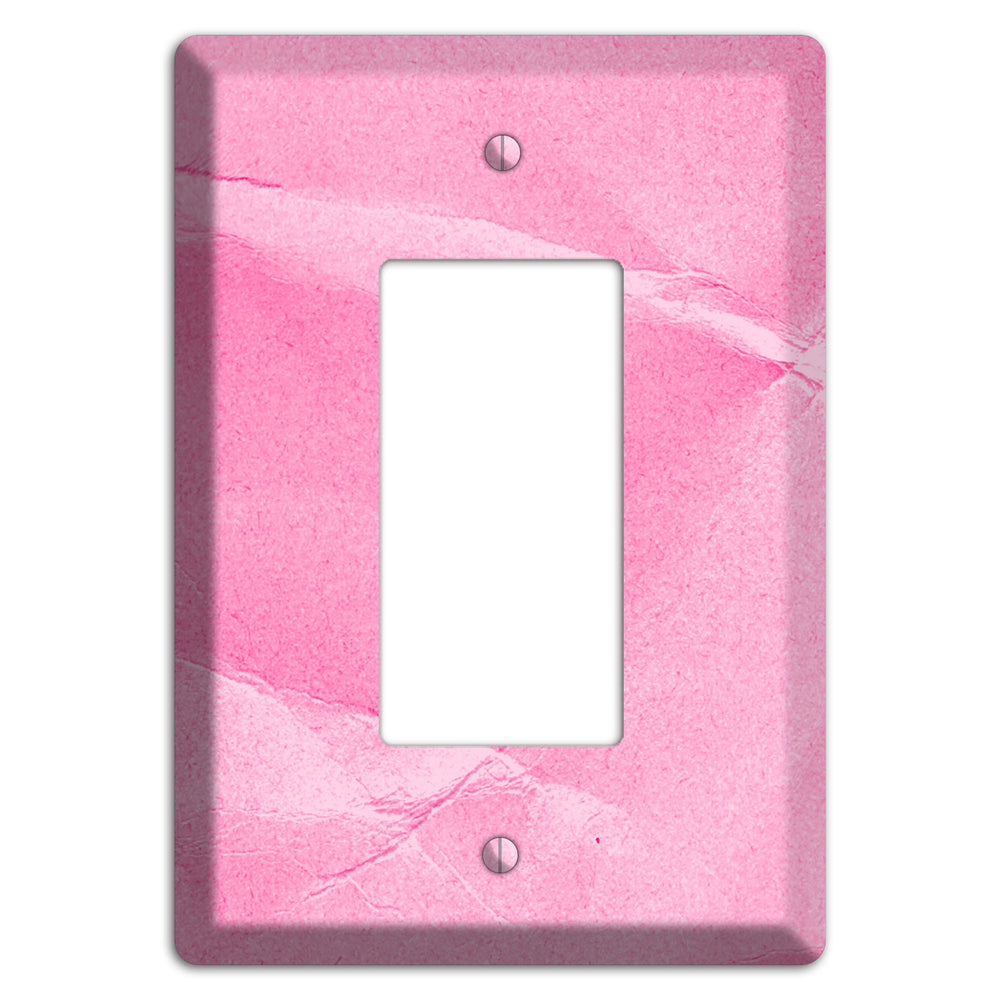 Carnation Pink Texture Rocker Wallplate