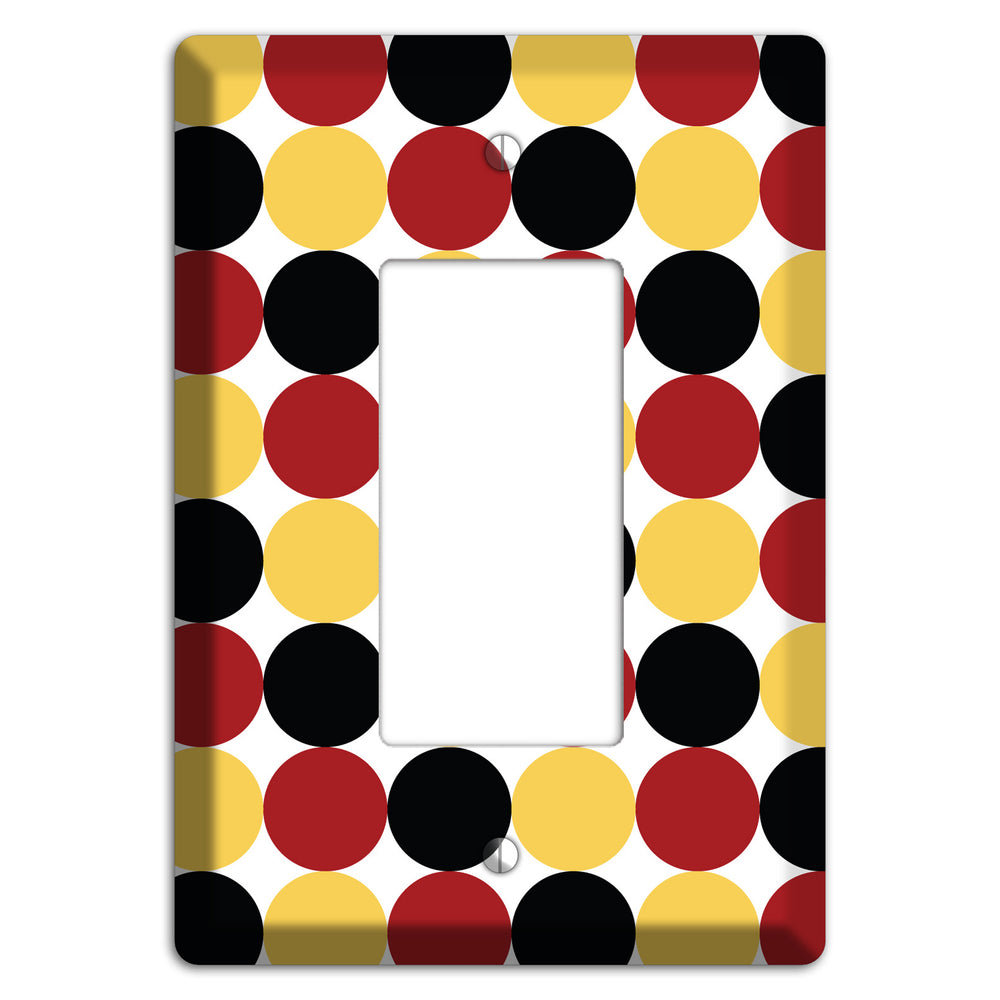 Burgundy Multi Angled Stripes 2 Rocker Wallplate
