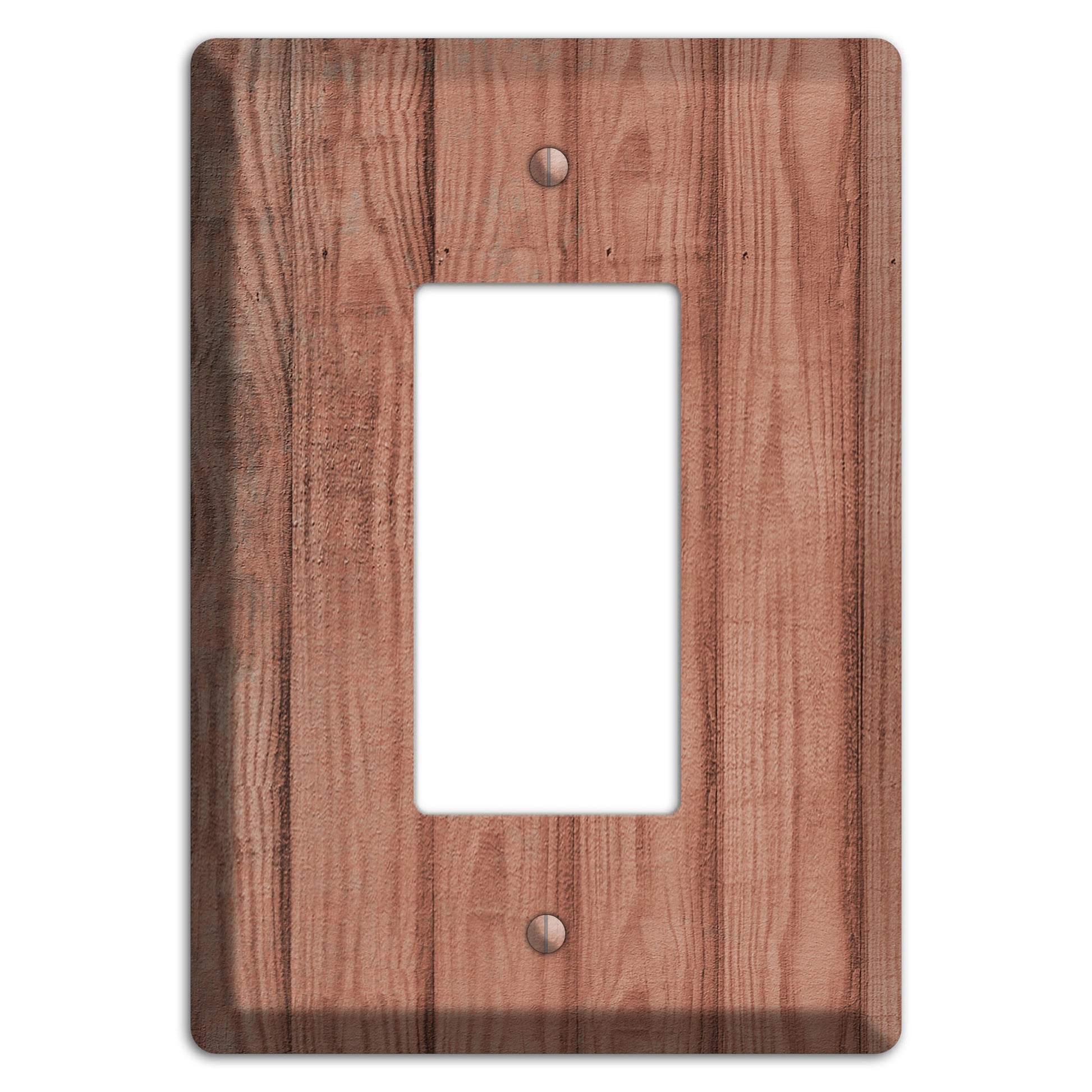 Coral Tree Weathered Wood Rocker Wallplate