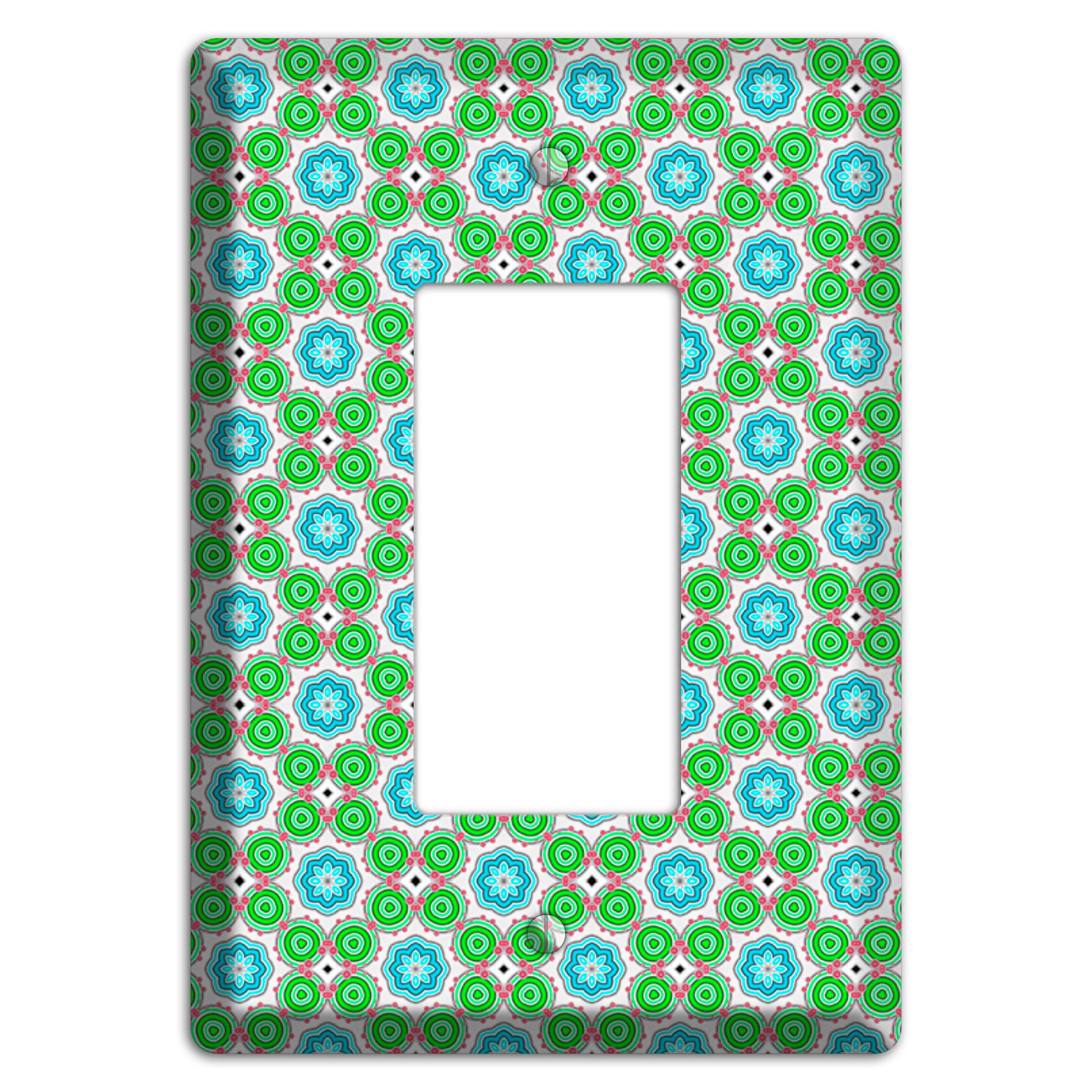 Green Foulard 5 Rocker Wallplate