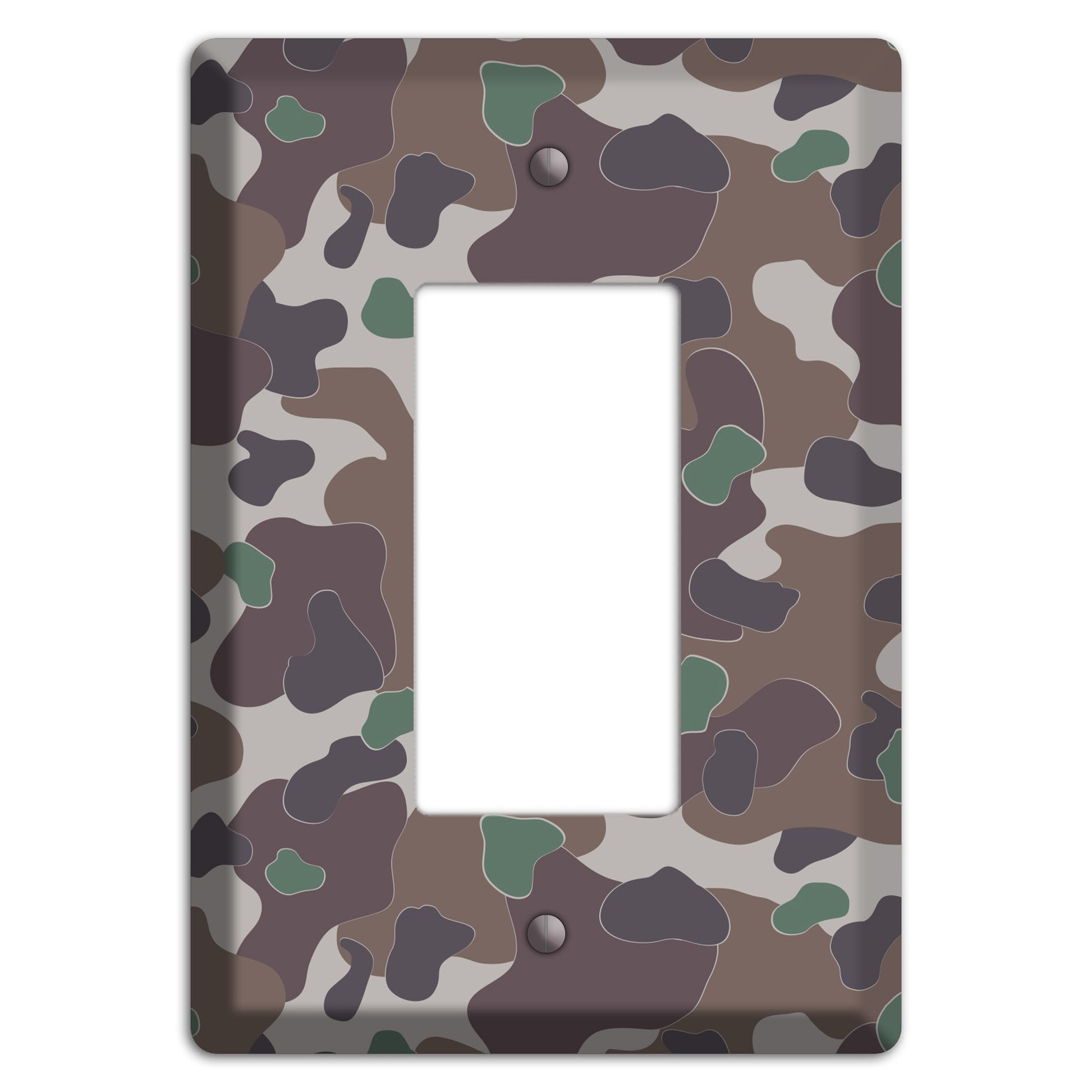 Dark Brown Camo Rocker Wallplate