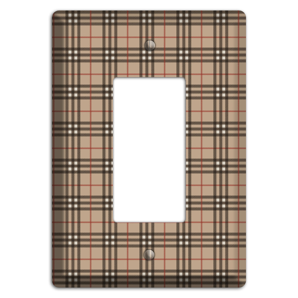 London Plaid Rocker Wallplate