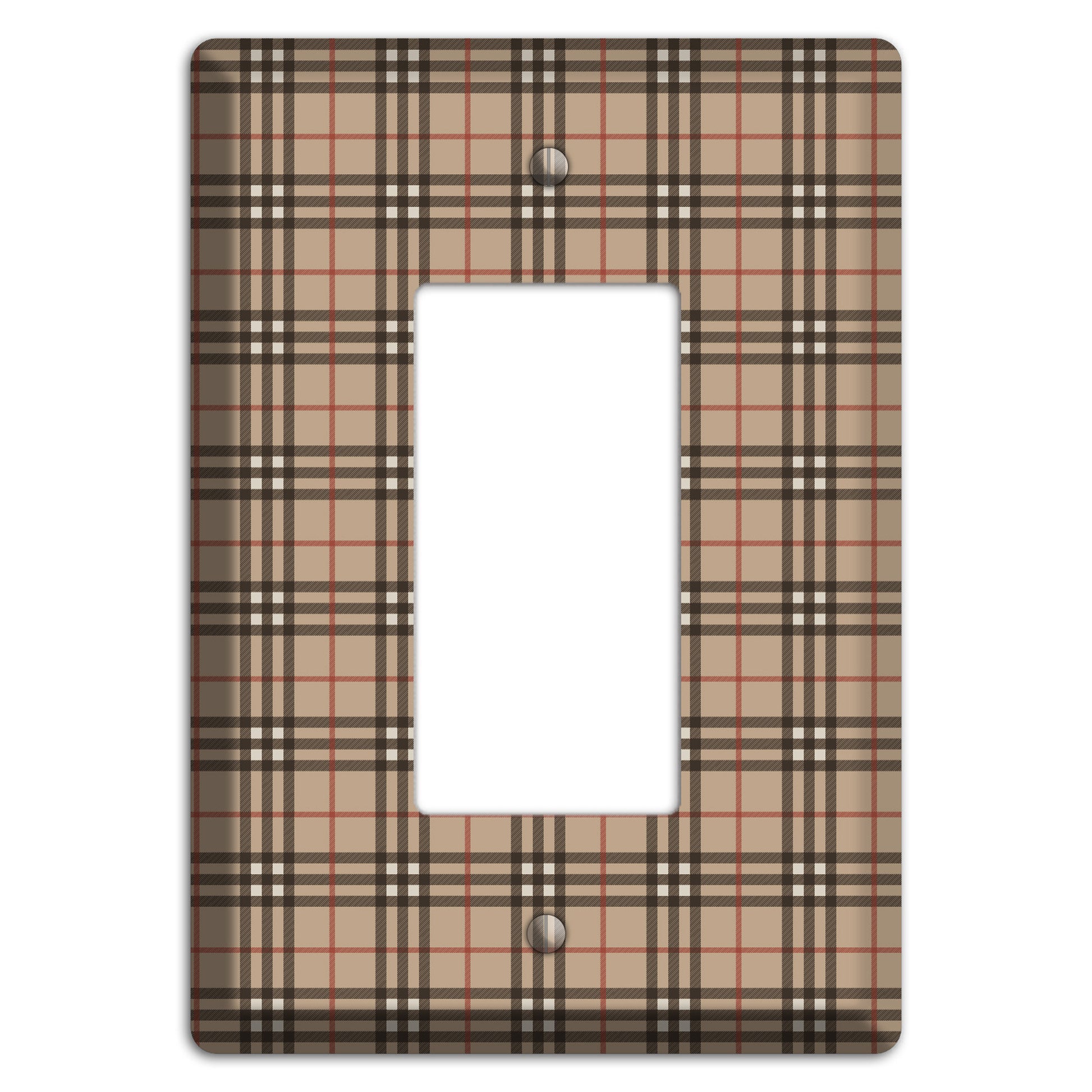 London Plaid Rocker Wallplate