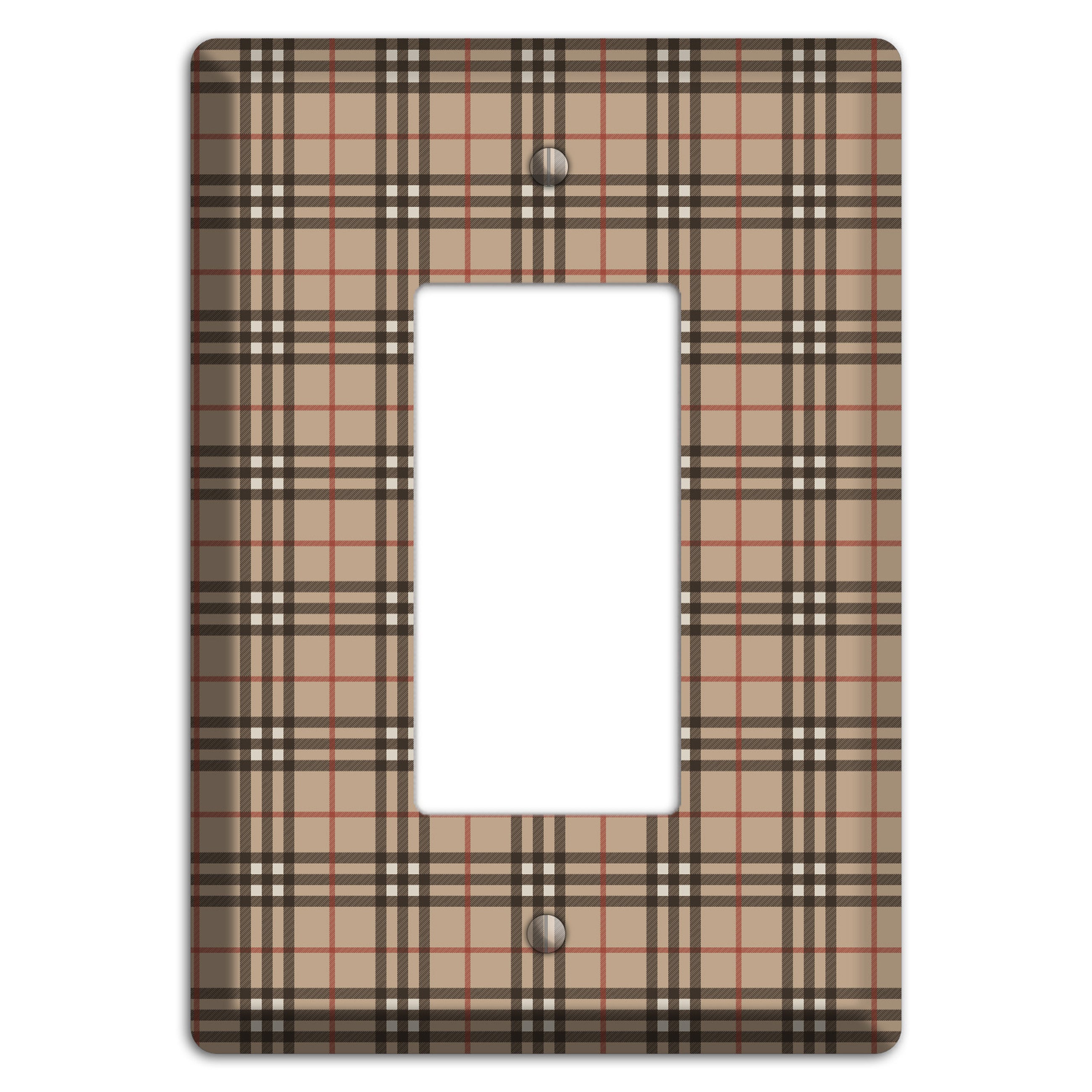 London Plaid Rocker Wallplate