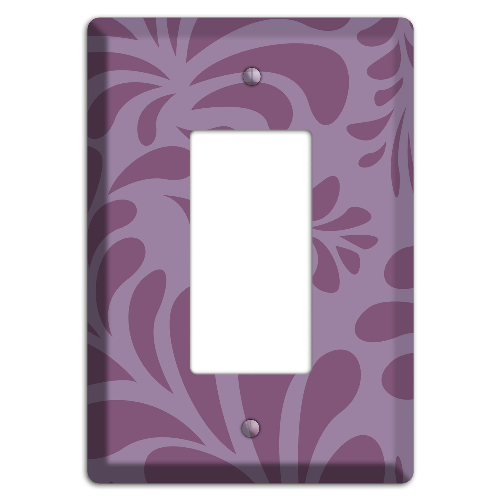 Purple Herati Rocker Wallplate